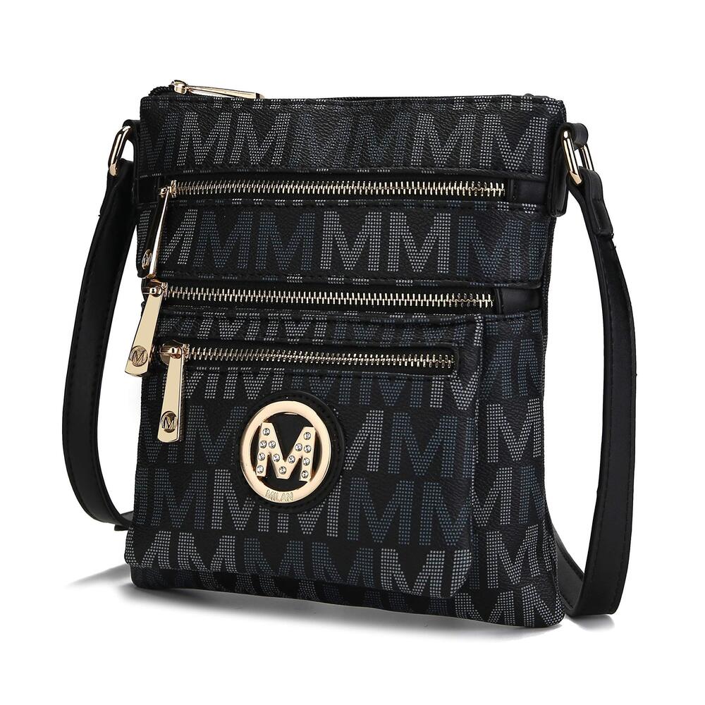 6444 Crossbody Bag, Signature Vegan Leather Adjustable Strap Handbag